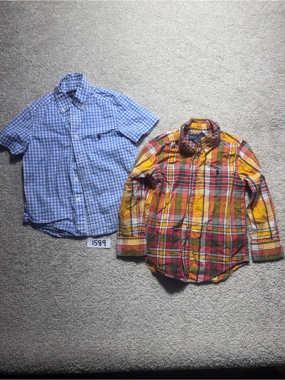 Polo Ralph Lauren boys sz 4T 2 shirt lot long sleeve and short sleeve